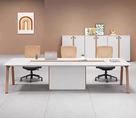 現代の木製のモジュール式オフィス家具 2人用テーブル 4人用クビック ワークステーション 管理者 スタッフ デスク