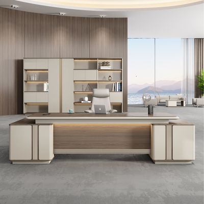 オフィス家具 L形 Mdf ボス マネージャー CEO エグゼクティブ テーブル デスク パソコン 勉強台