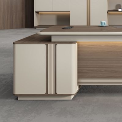 オフィス家具 L形 Mdf ボス マネージャー CEO エグゼクティブ テーブル デスク パソコン 勉強台