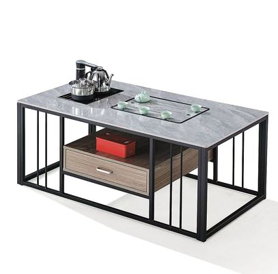 メタルフレーム付きの近代的な長方形の石 耐熱ケトル オフィス家具