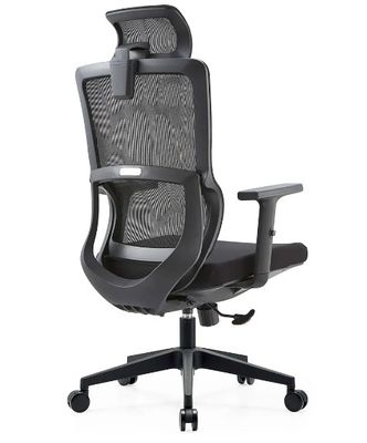 ブラック フルメッシュ メッシュ 家具 腰部 サポート マッサージ モダン 卸売 腕前 快適 布 エルゴノミック オフィス 椅子