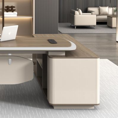 商用家具工場 カスタム ハイエンド モダンデザイン L形 ディレクター マンジャー CEO ボス デスク エグゼクティブ オフィス デスク
