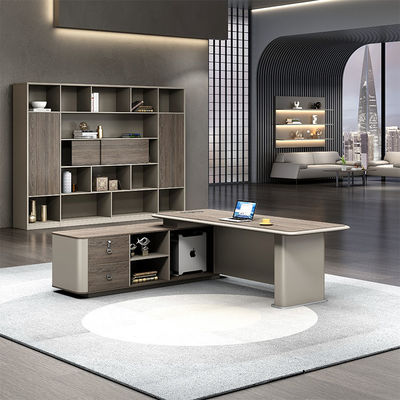 モダン L 形 ディレクター マンジャー CEO ボス オフィス 家具 ソリューション テーブルとチェア セット エグゼクティブ オフィス デスク