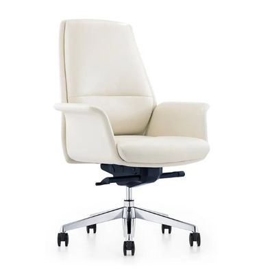 現代的な快適な高裏オフィスチェア スワイベルマネージャーエグゼクティブ革オフィスチェア家具