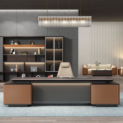 モダンなオフィス家具 最新 オフィス デスク ワークステーション テーブル デザイン CEO エグゼクティブ デスク マネージャー L型テーブル