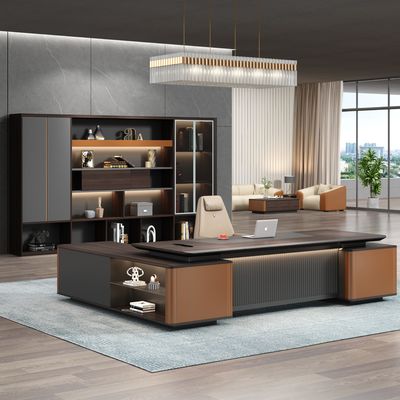 モダンなオフィス家具 最新 オフィス デスク ワークステーション テーブル デザイン CEO エグゼクティブ デスク マネージャー L型テーブル