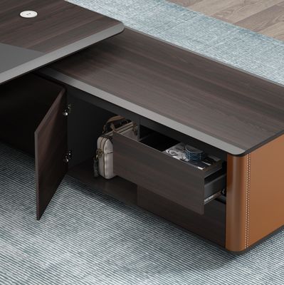 モダンなオフィス家具 最新 オフィス デスク ワークステーション テーブル デザイン CEO エグゼクティブ デスク マネージャー L型テーブル