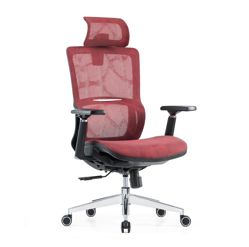 レッド フル メッシュ 家具 腰筋 サポート マッサージ モダン 卸売 腕前 快適 布 エルゴノミック オフィス 椅子
