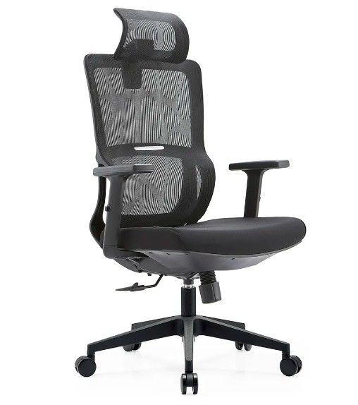 ブラック フルメッシュ メッシュ 家具 腰部 サポート マッサージ モダン 卸売 腕前 快適 布 エルゴノミック オフィス 椅子