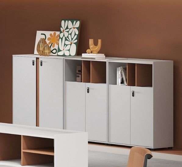 高品質 オフィス 家具 キャビネット 埋め込み キャビネット 木製 ファイル 収納 引き出し