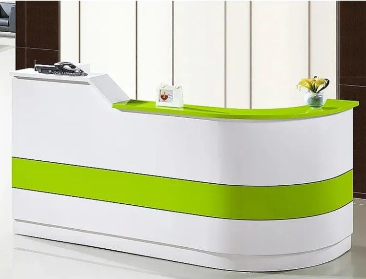 モダンなオフィス家具 レセプション レセプションのためのレセプション デスク ファッションキャッシャー 会社 店舗家具